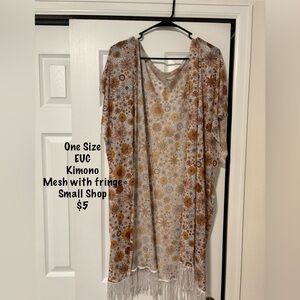 Floral Mesh Kimono